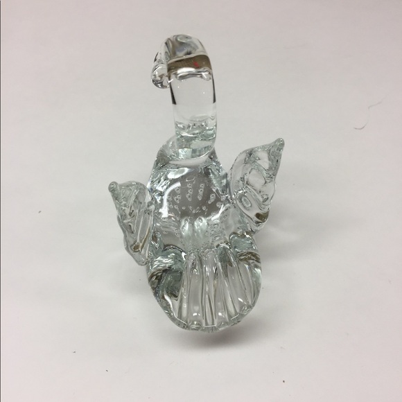Glass swan figurine paperweight decor - Picture 6 of 11